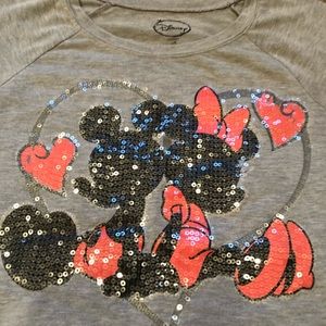 Disney Mickey and Minnie sweatshirt.